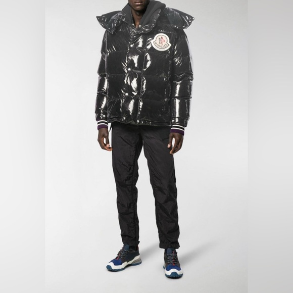 Moncler Genius x Palm Angels Snow Angels Tim puffer down jacket in black NWT - Picture 5 of 9